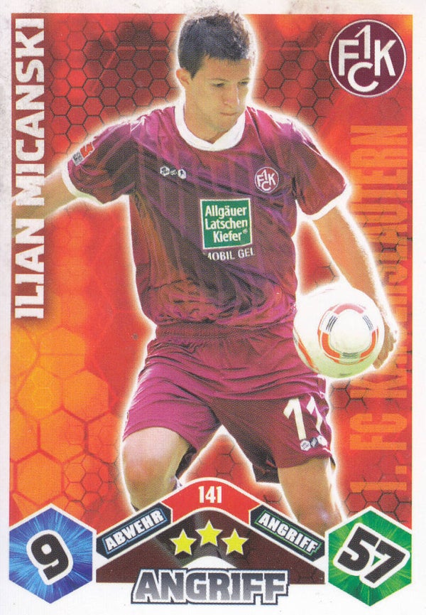 Ilian Micanski / 1.FC Kaiserslautern / Topps Match Attax 2010 / Basis Karte / Nr. 141