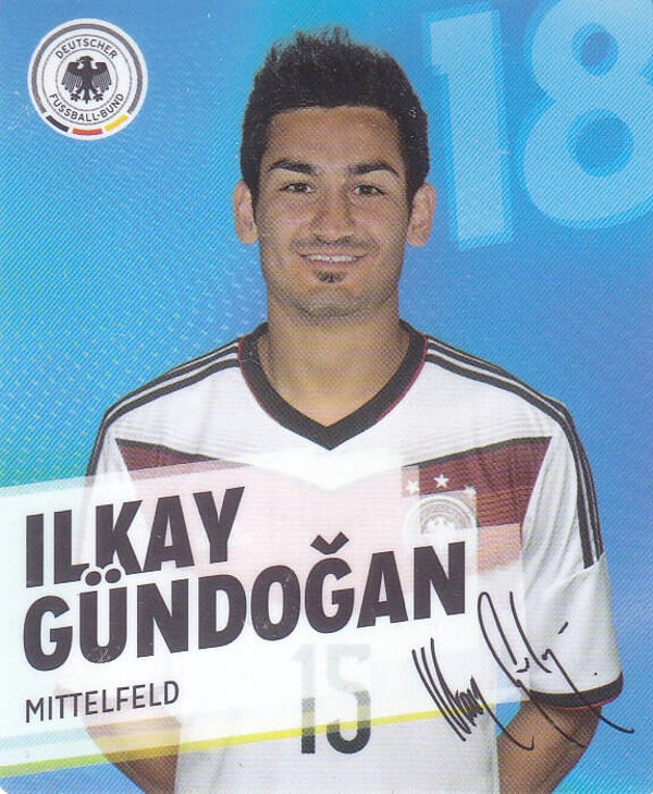 Ilkay Gündogan / Deutschland / Plastik Sammelkarte WM 2014 / Nr.18