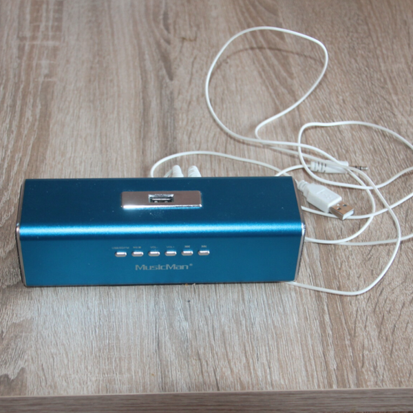 USB Radio Metalic Blau