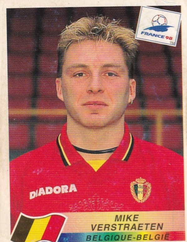 Mike Verstraeten - Belgien - Panini WM 1998 - Basis Bild - Nr. 322