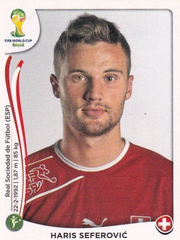 Haris Seferovic - Schweiz - Panini WM 2014 - Basis Bild - Nr. 354