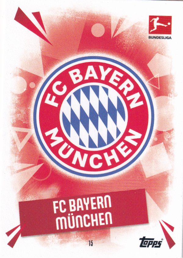 FC Bayern München - Topps Match Attax 2025 - Vereinslogo - Nr. 15