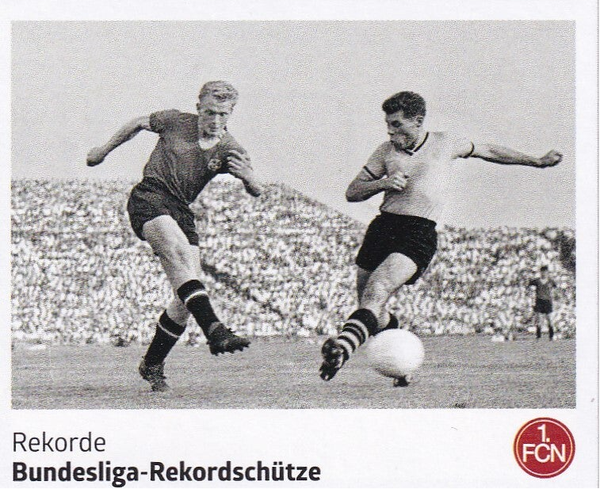 Bundesliga Rekordschütze - Panini 125 Jahre 1.FC Nürnberg - Rekorde - Nr. 214