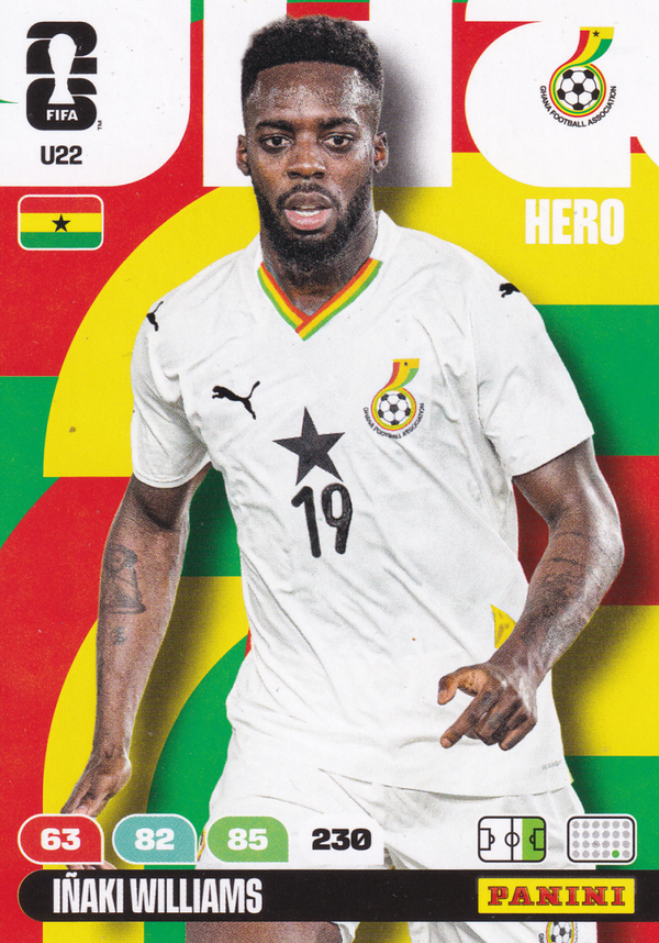 Inaki Williams - Ghana - Panini WM 2026 - Hero Update - Nr. U22