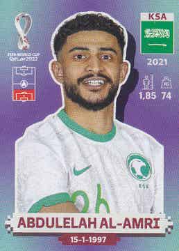 Abdulelah Al-Amri / Saudi Arabien / Panini WM 2022 / Basis Bild / Nr. KSA 5