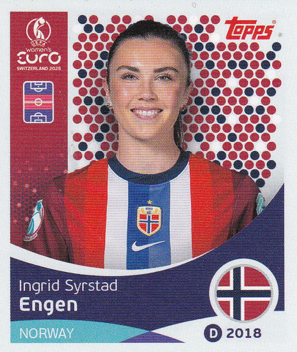 Ingrid Syrstadt Engen - Norwegen - Topps Frauen EM 2025 - Basis Bild - Nr. 52