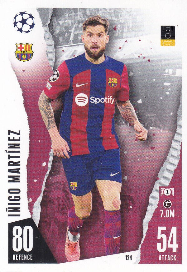 Inigo Martinez / FC Barcelona / Topps Champions League 2023 / Basis Karte / Nr. 124