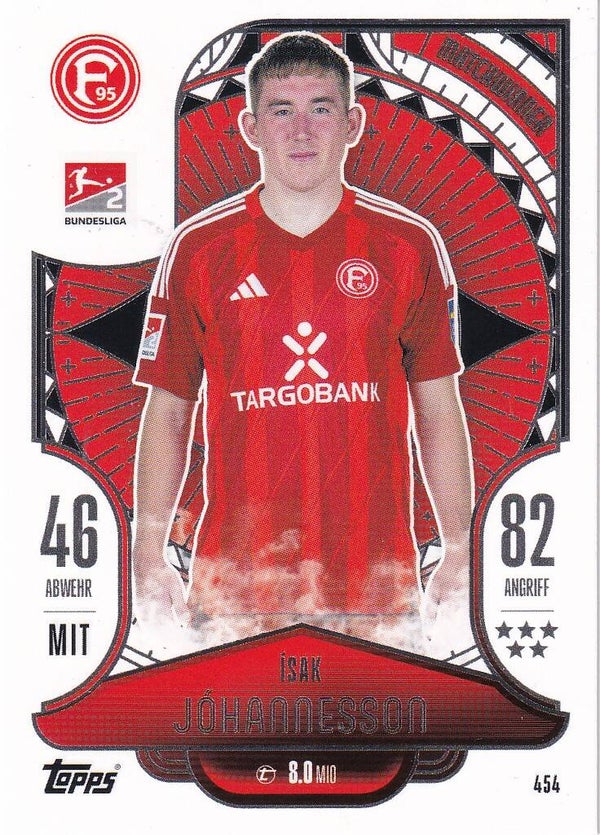 Isak Johannesson - Fortuna Düsseldorf - Topps Match Attax 2024 - Matchwinner - Nr. 454