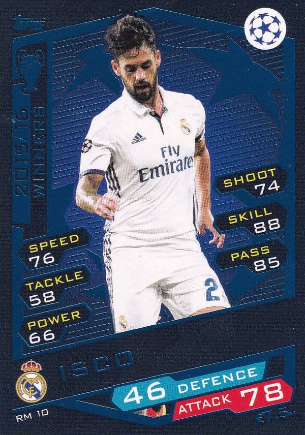 Isco - Real Madrid - Topps Champions League 2016 - Winners 2015 - Nr. RM 10