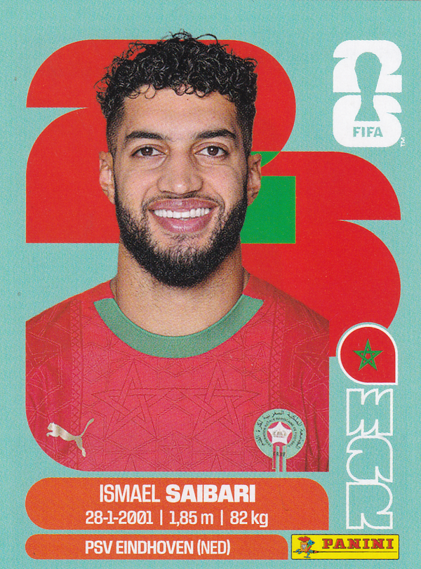 Ismael Saibari - Marokko - Panini WM 2026 - Basis Bild - MAR15
