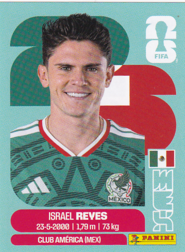 Israel Reyes - Mexico - Panini WM 2026 - Basis Bild - MEX7