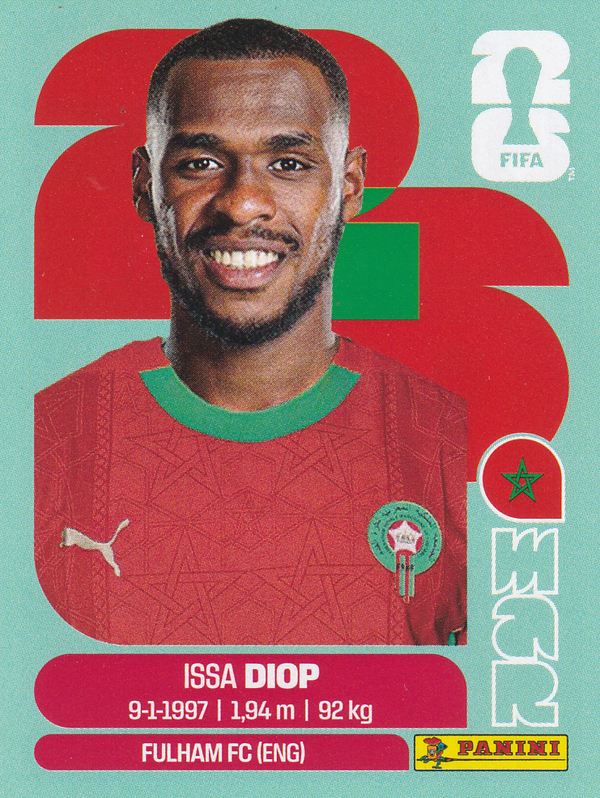 Issa Diop - Marokko - Panini WM 2026 - Update - MAR7a