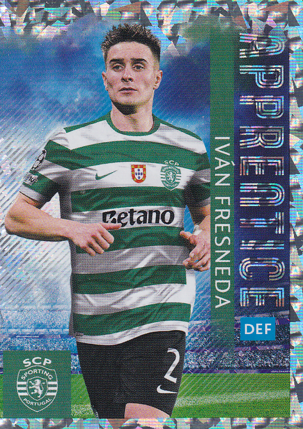 Ivan Fresneda - Sporting Lissabon - Topps Champions League 2025 - Apprentice Glitzer - Nr. 417