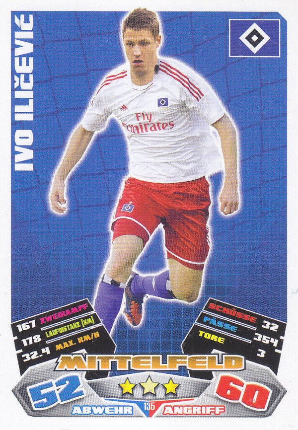 Ivo Ilicevic / Hamburger SV / Topps Match Attax 2012 / Basis Karte / Nr.135