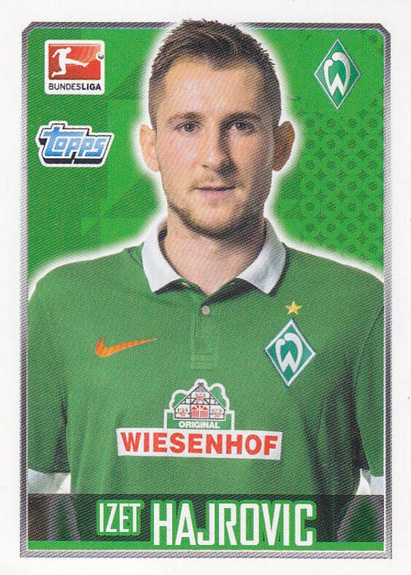 Izet Hajrovic / SV Werder Bremen / Topps Bundesliga 2014 / Basis Bild / Nr. 42
