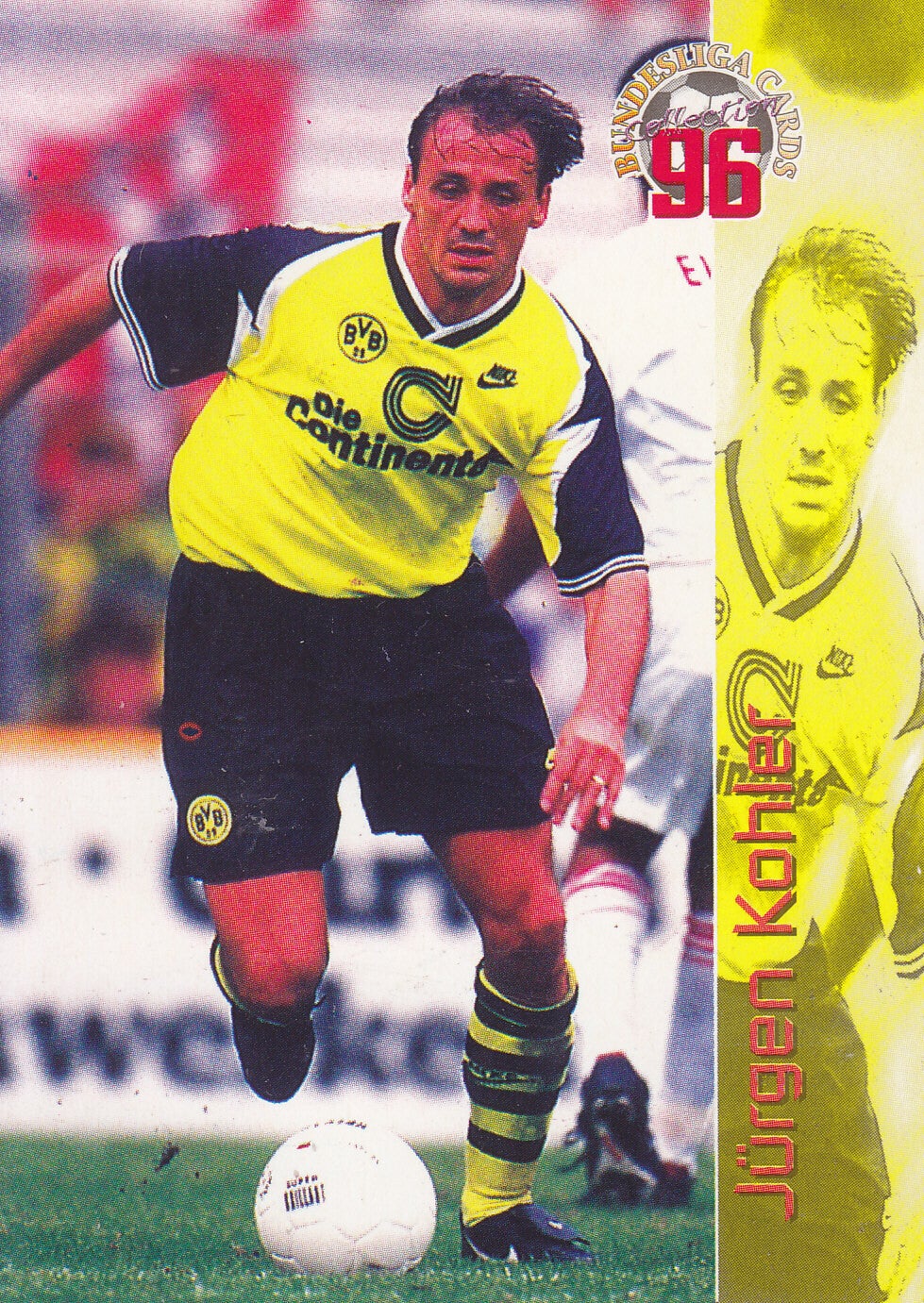 Jürgen Kohler / Borussia Dortmund / Panini Bundesliga 1996 / Basis Karte / Nr.16