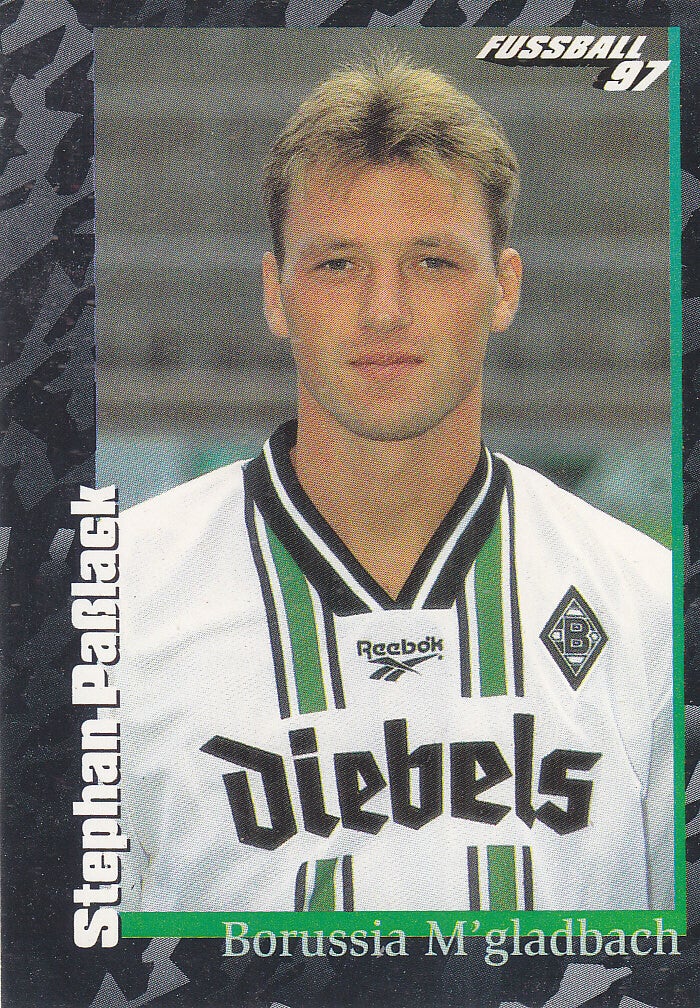 Stephan Paßlack - Borussia Mönchengladbach - Panini Bundesliga 1997 - Schwarze Serie - Nr. 93