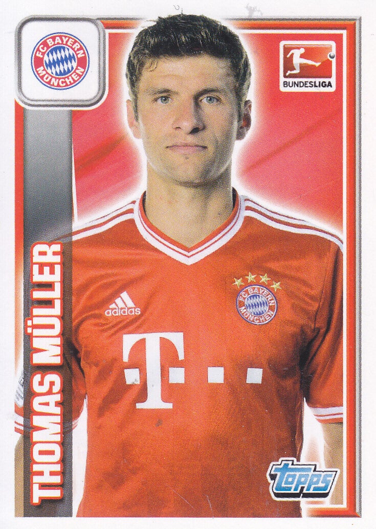 Thomas Müller / FC Bayern München / Topps Bundesliga 2013 / Basis Bild / Nr.212