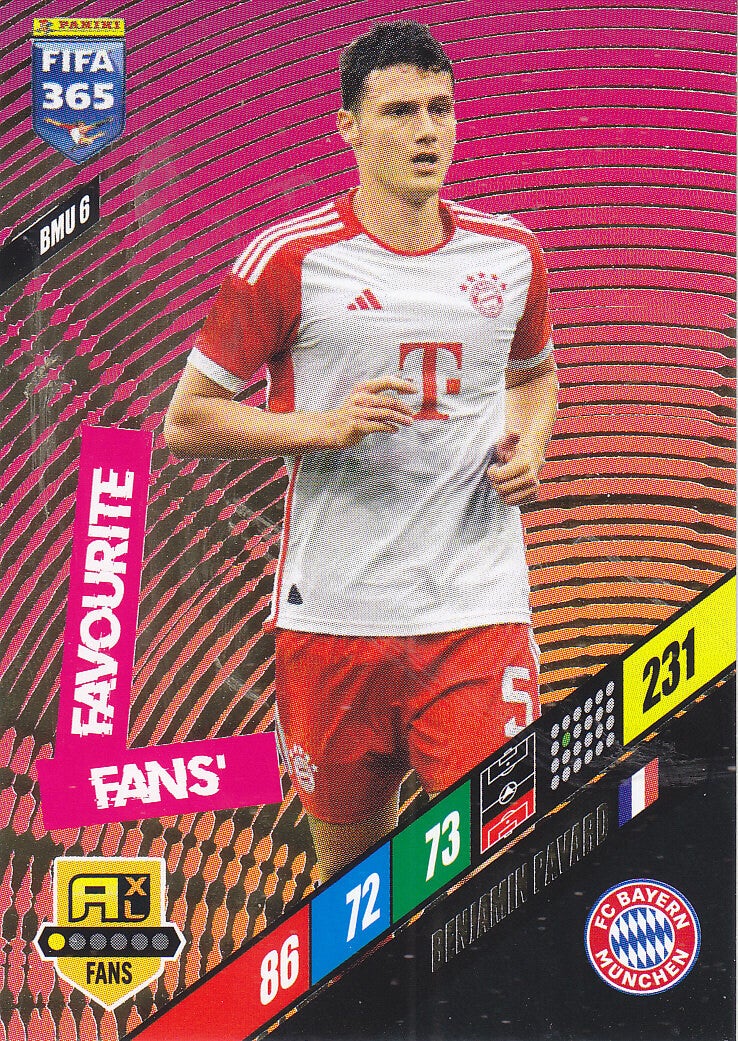 Benjamin Pavard / FC Bayern München / Panini Fifa 365 Jahr 2024 / Icon Fans / Fans Favourite / Nr. BMU6