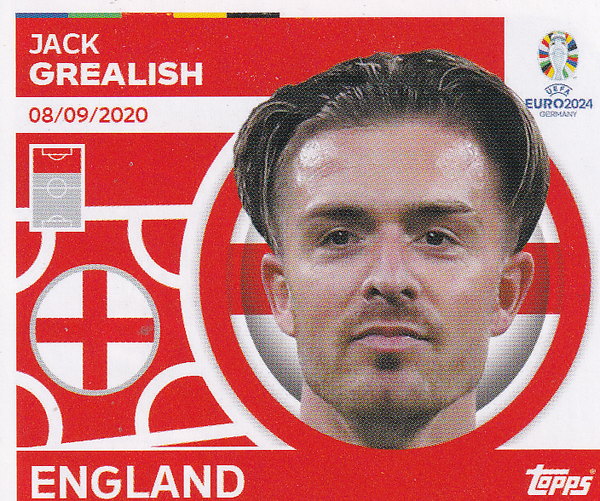 Jack Grealish - England - Topps EM 2024 - Basis Bild - Nr. ENG 19