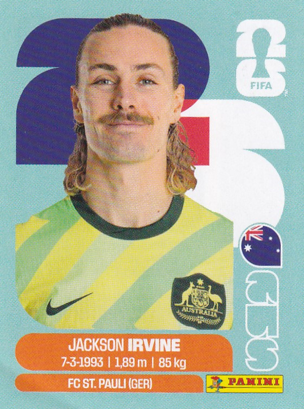 Jackson Irvine - Australien - Panini WM 2026 - Basis Bild - AUS11