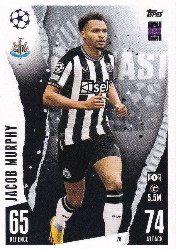 Jacob Murphy / Newcastle United / Topps Champions League 2023 / Basis Karte / Nr. 76