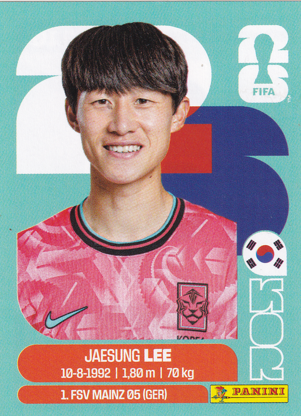 Jae-Sung Lee - Südkorea - Panini WM 2026 - Basis Bild - KOR10
