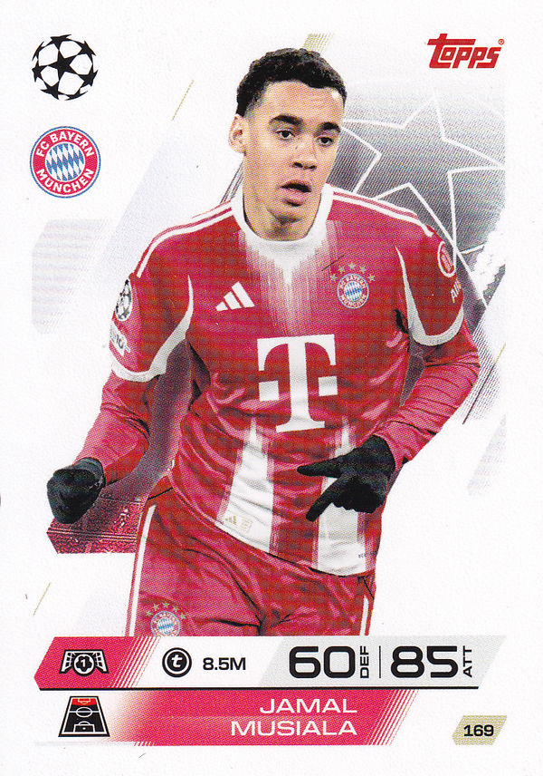Jamal Musiala - FC Bayern München - Topps Champions Leage 2025 - Basis Karte - Nr. 169