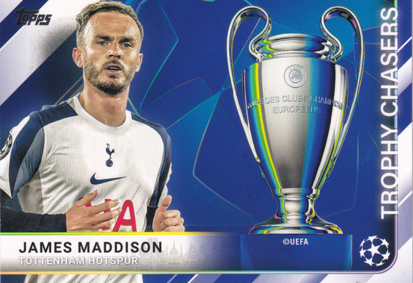 James Maddison - Tottenham Hotspur - Topps Ch.League 2025 - Uefa Club Wettbewerb - Trophy Chasers - Nr. TC-7