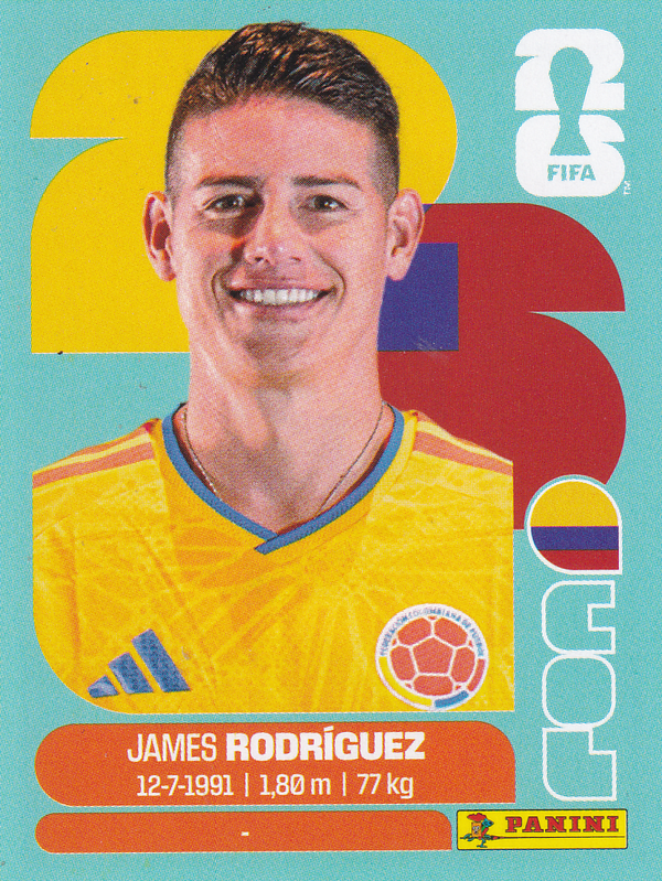James Rodriguez - Kolumbien - Panini WM 2026 - Basis Bild - COL14