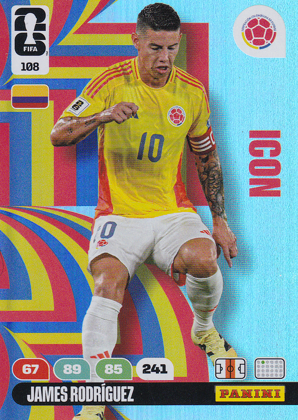James Rodriguez - Kolumbien - Panini WM 2026 - Icon - Nr. 108