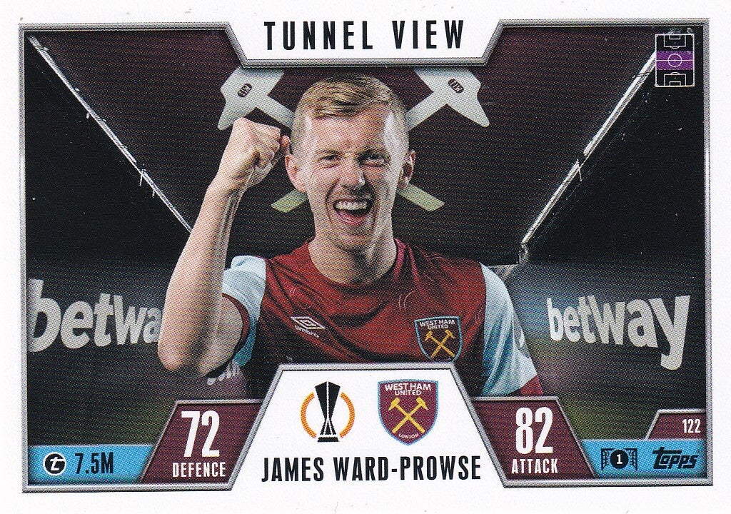 James Ward-Prowse / Tottenham Hotspur / Topps Champions League 2023 / Tunnel View / Nr. 122