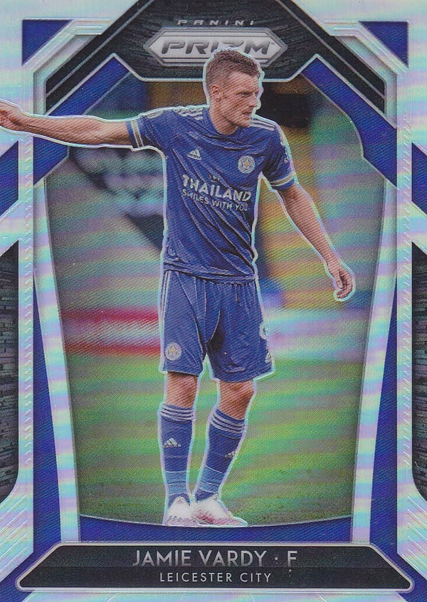 Jamie Vardy / Leicester City / Panini Prizm Premier League 2020 / Silber Karte / Nr. 133