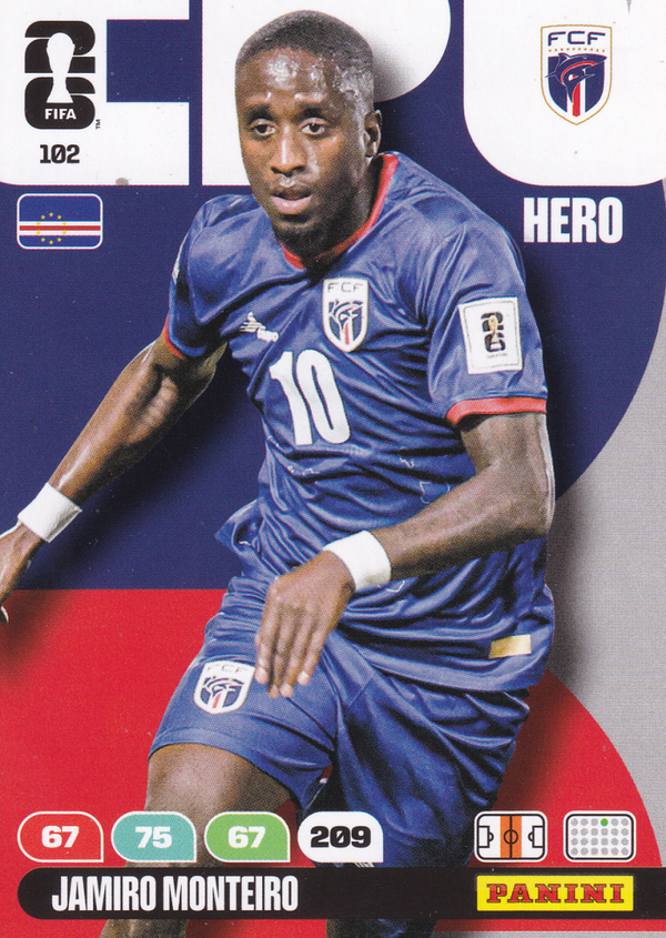 Jamiro Monteiro - Kap Verde - Panini WM 2026 - Hero - Nr. 102