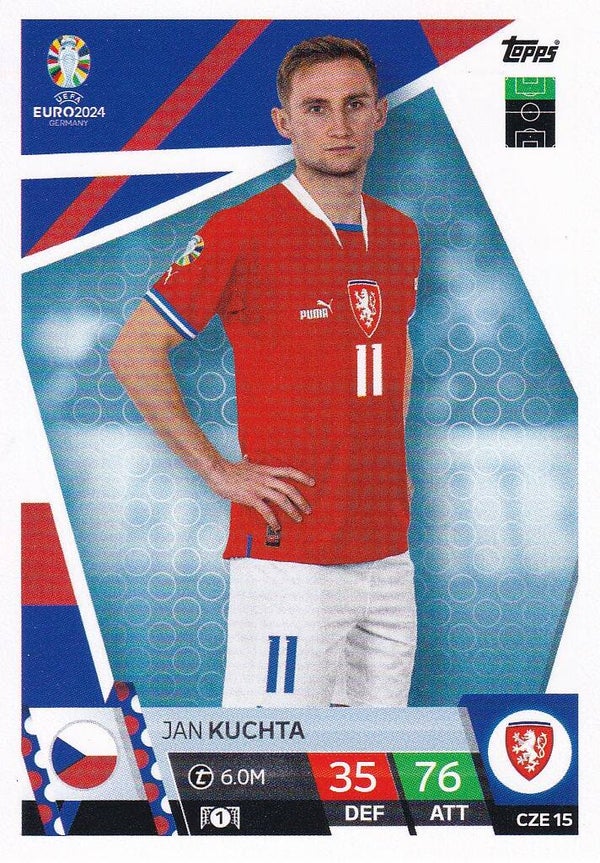 Jan Kuchta / Tschechien / Topps EM 2024 / Basis Karte / Nr. CZE 15