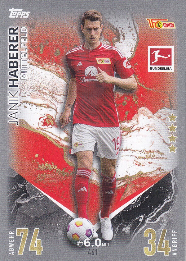 Janik Haberer / 1.FC Union Berlin / Topps Match Attax Extra 2023 / Basis Karte / Nr.461
