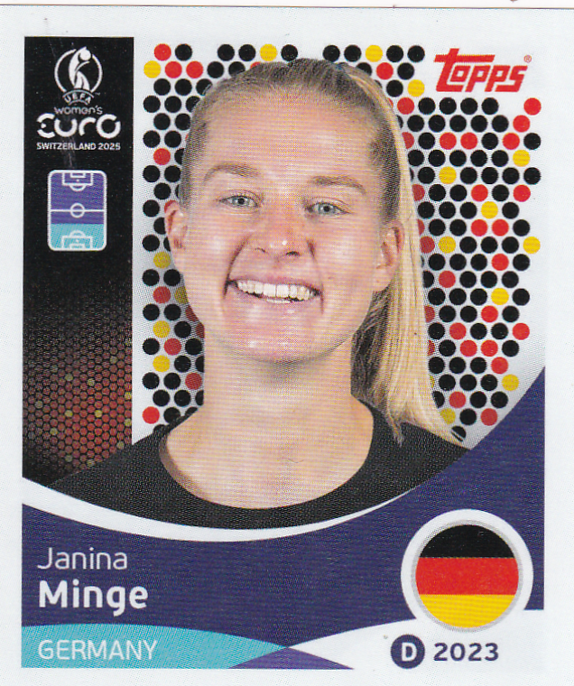 Janina Minge - Deutschland - Topps Frauen EM 2025 - Basis Bild - Nr. 176