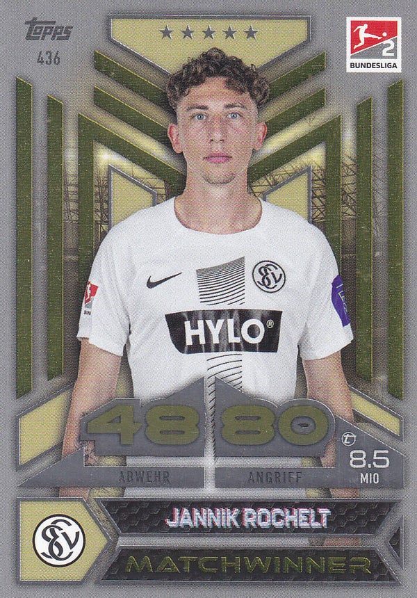 Jannik Prochelt - SV Elversberg - Topps Match Attax 2023 - Matchwinner - Nr. 436