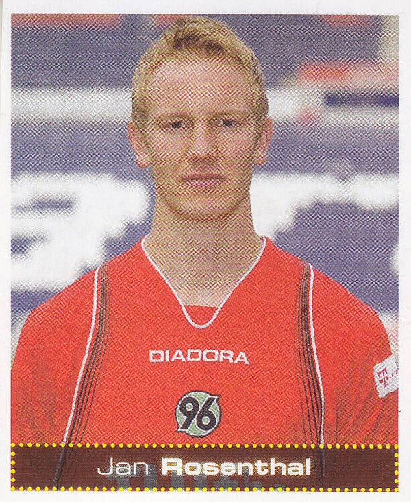 Jan Rosenthal / Hannover 96 / Panini Bundesliga 2007 / Basis Bild / Nr. 271