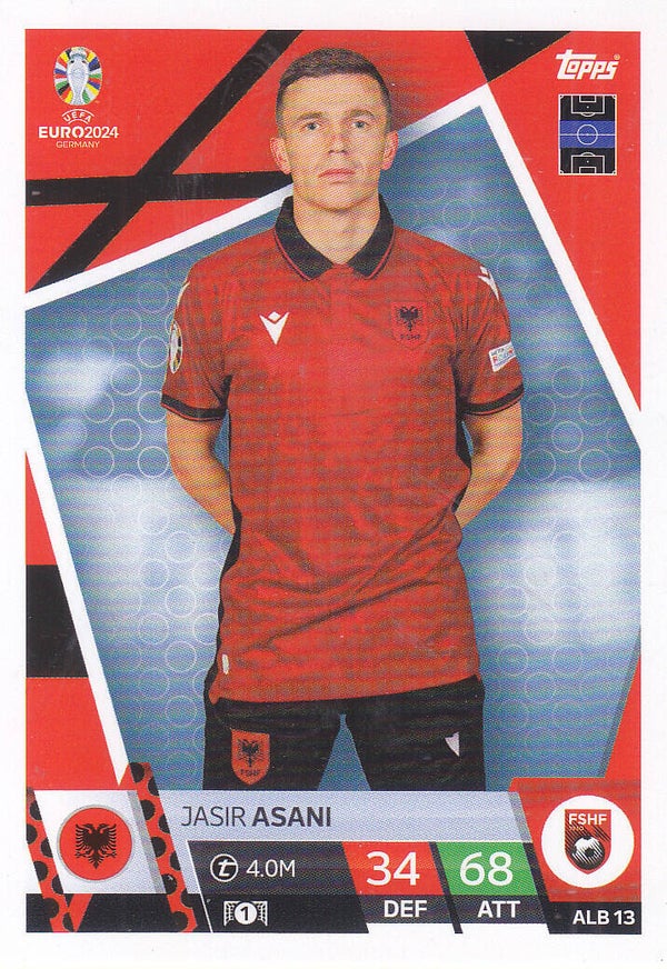 Jasir Asani / Albanien / Topps EM 2024 / Basis Karte / Nr. ALB13