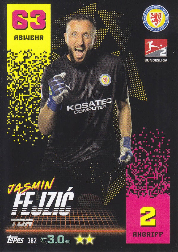 Jasmin Fejzic Eintracht Braunschweig / Topps Bundesliga 2022 / Basis Karte / Nr.382