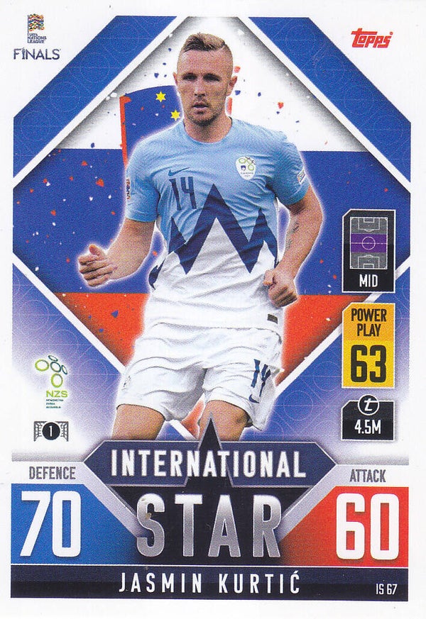 Jasmin Kurtic / Slowenien / Topps Uefa Nations League Finals 2022 / International Star / Nr. IS 67