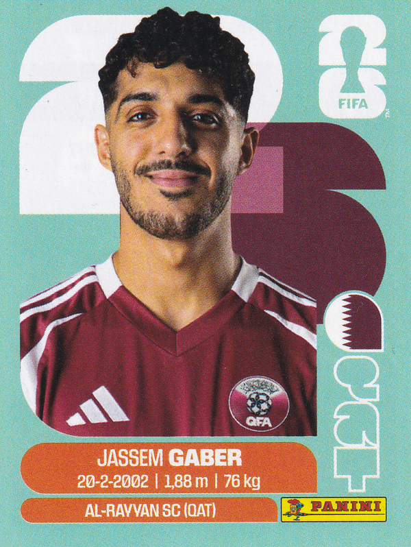 Jassem Gaber - Qatar - Panini WM 2026 - Update - QAT14a