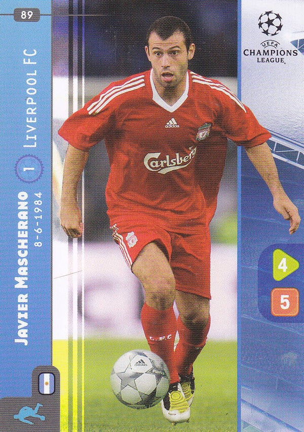 Javier Mascherano FC Liverpool Basis Karte Nr.89