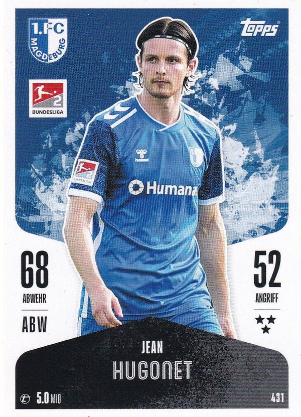 Jean Hugonet - 1.FC Nürnberg - Topps Match Attax 2024 - Basis Karte - Nr. 431