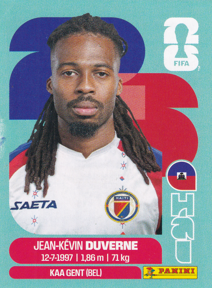 Jean-Kevin Duverne - Haiti - Panini WM 2026 - Basis Bild - HAI5