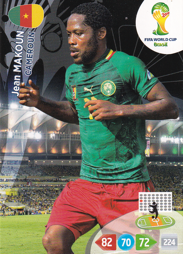 Jean Makoun - Kamerun - Panini WM 2014 - Basis Karte - Nr. 65