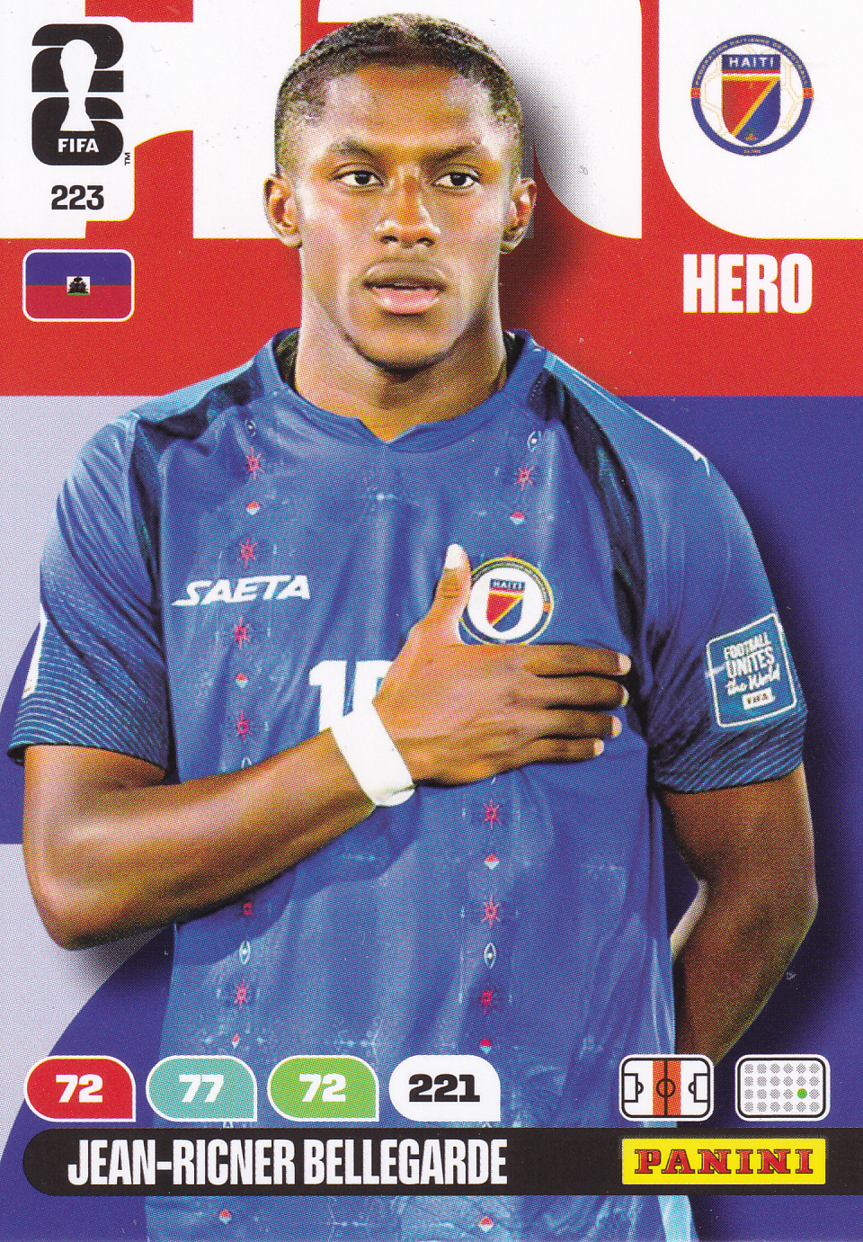 Jean-Ricner Bellegarde - Haiti - Panini WM 2026 - Hero - Nr. 223
