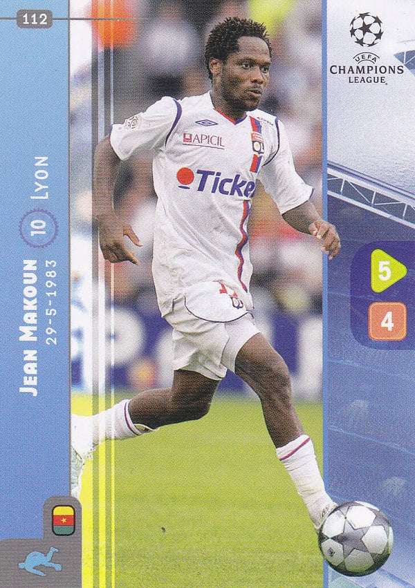 Jean Makoun / Olympique Lyon / Panini Champions League 2008 / Basis Karte / Nr.112