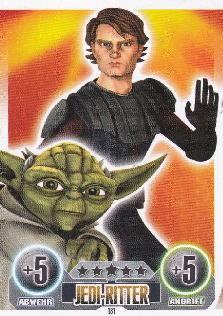 Jedi-Ritter / Topps Star Wars Force Attax 2010 / Strike Force / Die Republik / Nr. FA 131